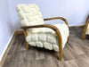 Noten houten kelim Lounge stoel